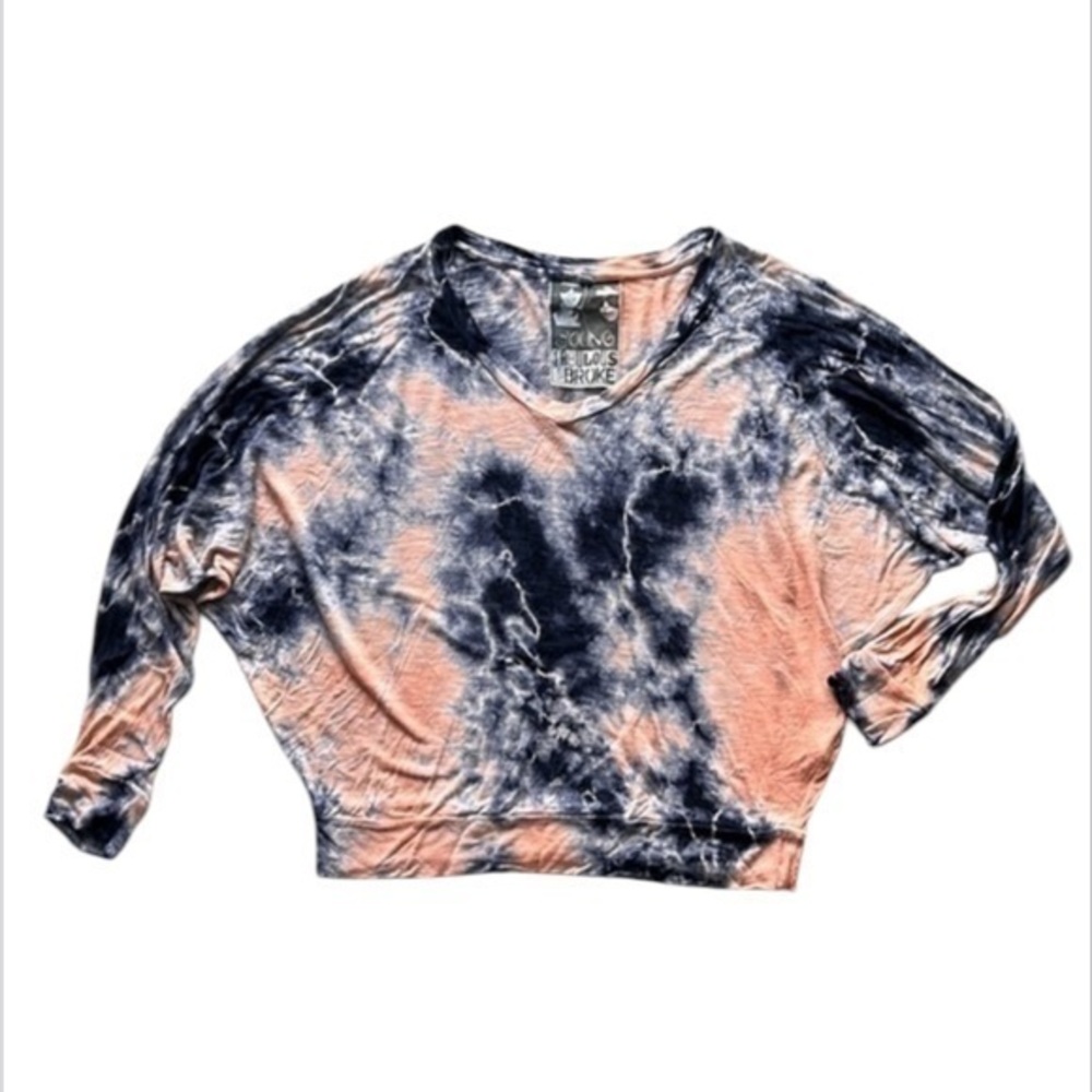 Young Fabulous & Broke size small tie dye dolman sleeve shirt